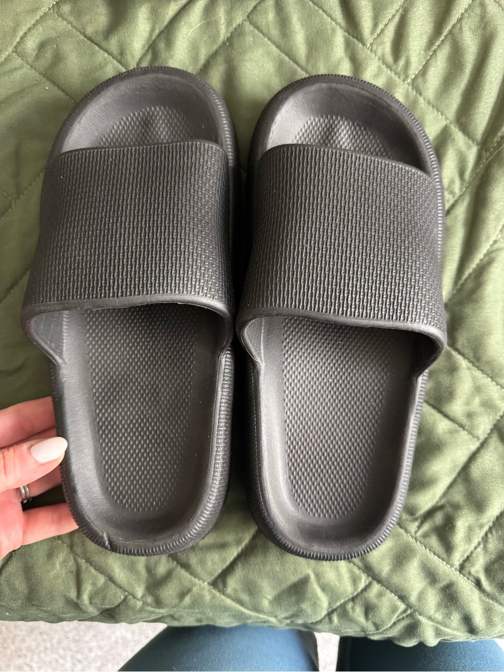Classic Black Slide Sandals